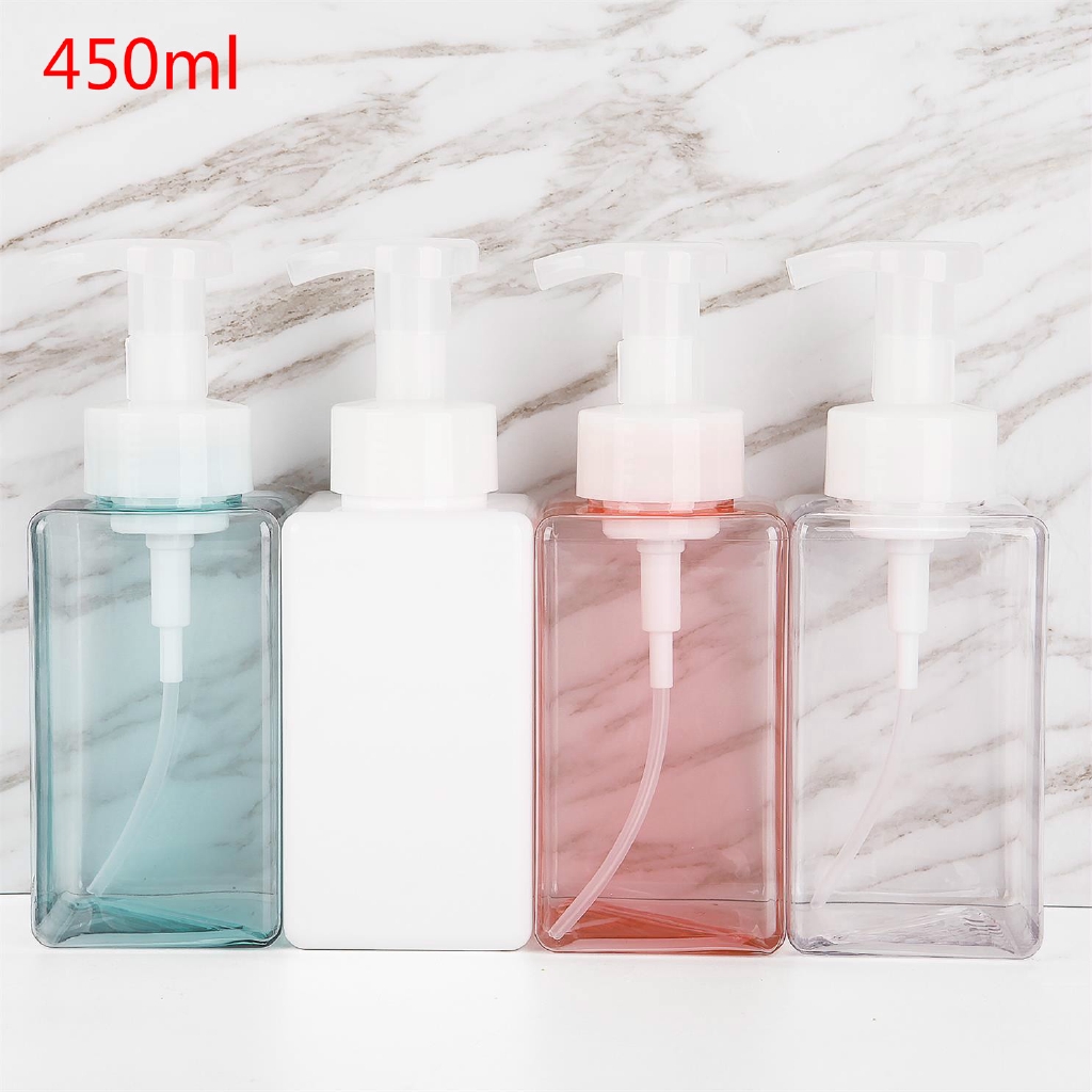 450ml Portable Empty Pump Bottle / Travel  Liquid Soap Dispenser / Soap Foaming Mousses Refillable Bottles