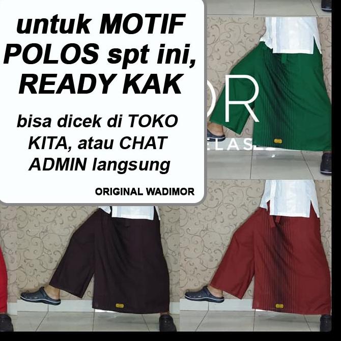 ™ Sarung Celana Dewasa Wadimor Bali Celana Sarung Batik ORIGINAL WADIMOR MOTIF BALI ☄