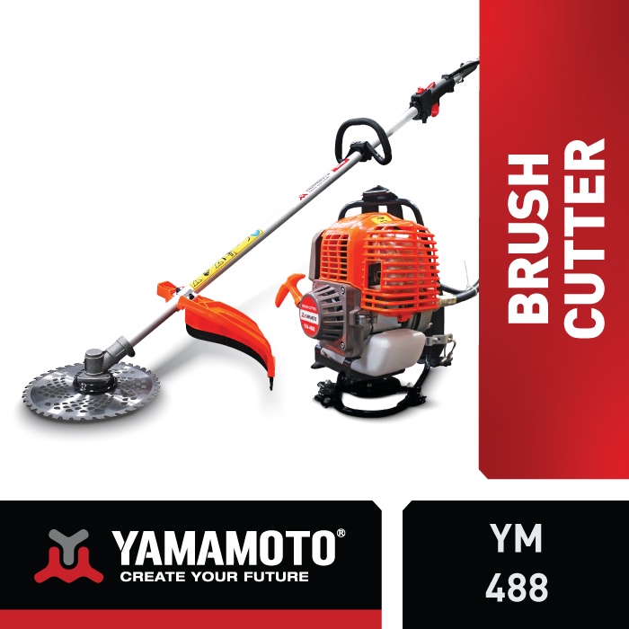 YAMAMOTO Brush Cutter / Mesin Pemotong Rumput Gendong YM-488