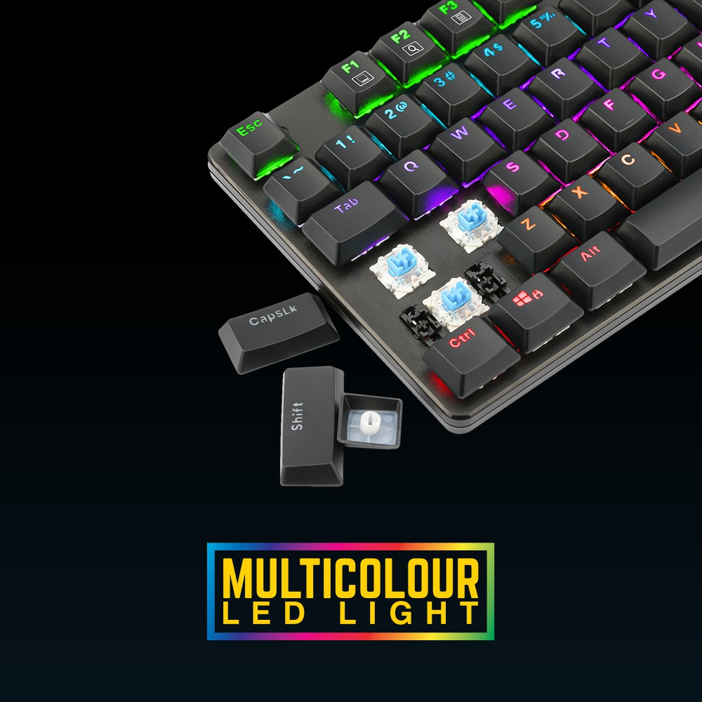 Armaggeddon SMK 6C Low Profile Mechanical Keyboard Outemu Blue Switch