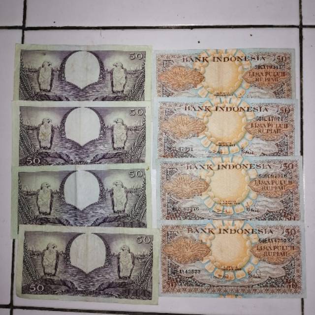 Uang kuno 50 rupiah tahun 1959