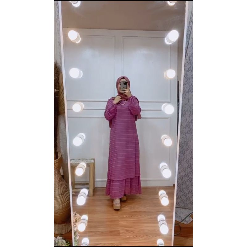 GAMIS MELAYU BROKAT UNGU / GAMIS MALAYSIA BROKAT UNGU