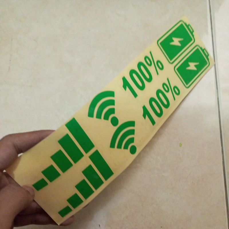 Cutting hologram murah / cutting stiker BATRAI HP WIFI / stiker murah / stiker viral