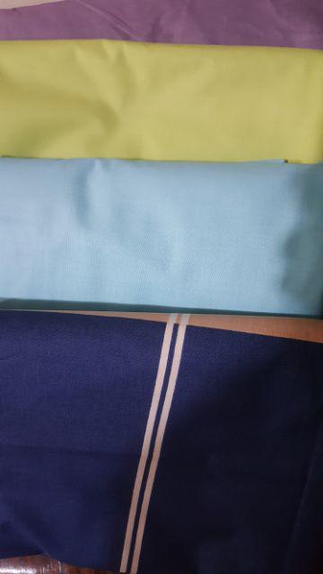 [katun Lokal] Bahan Kain Sprei Polos Light Tosca