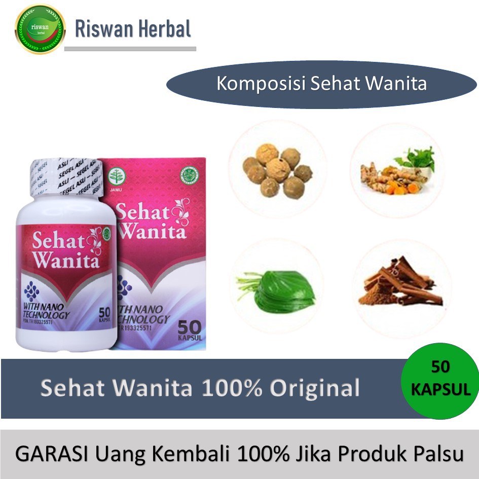 Obat Keputihan Berlebih, Abnormal Gatal Menahun Bau Tidak Sedap Kapsul Sehat Wanita Herbal