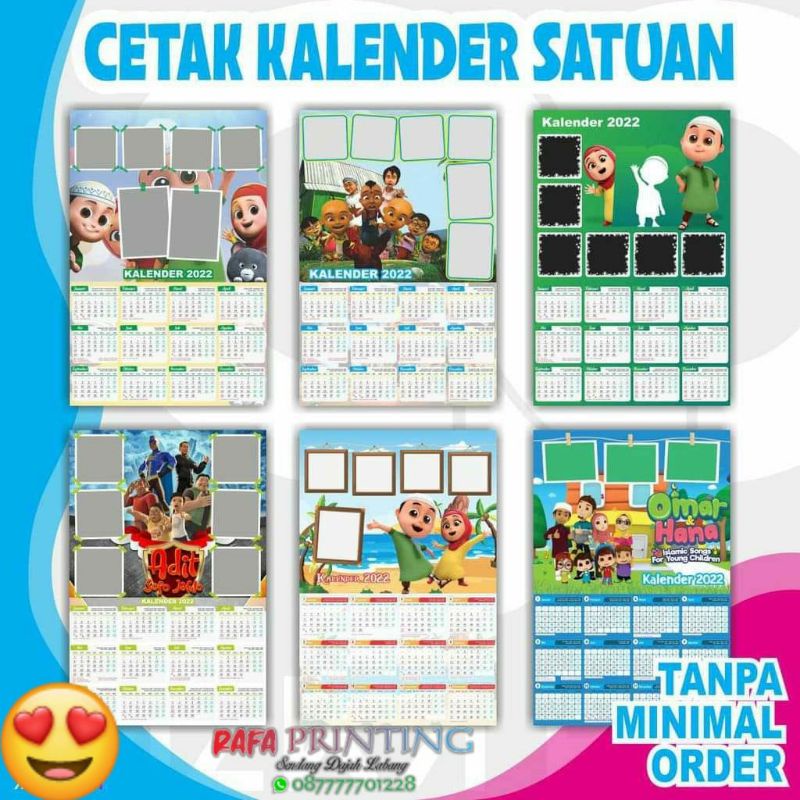 

Cetak Kalender 2023 custom Kalender karakter KEROPI MURAH