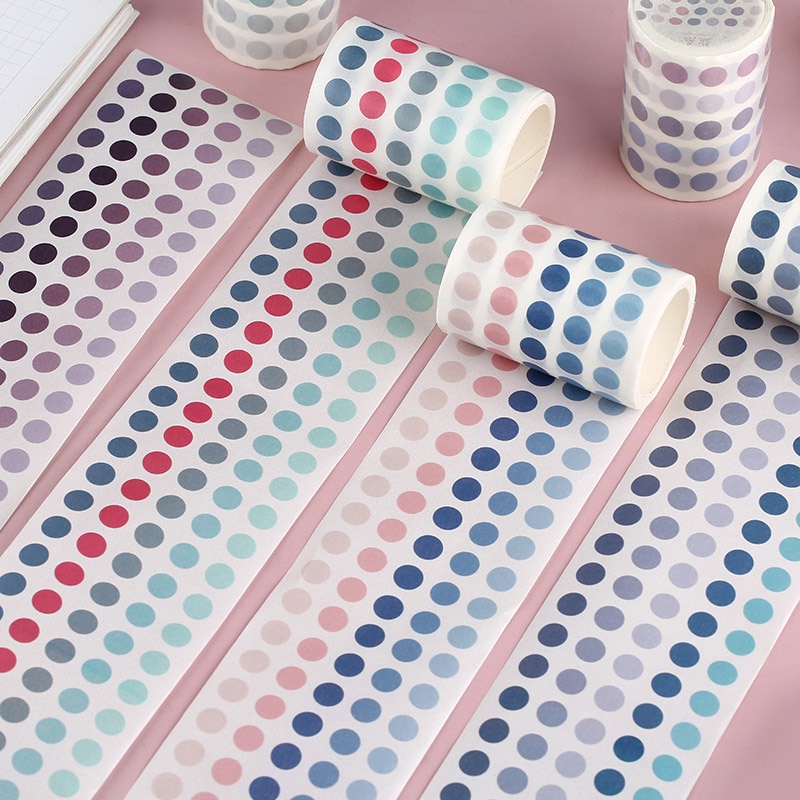 Decorative Adhesive Dot Masking Washi Tape Diy Scrapbooking Sticker Stationery 