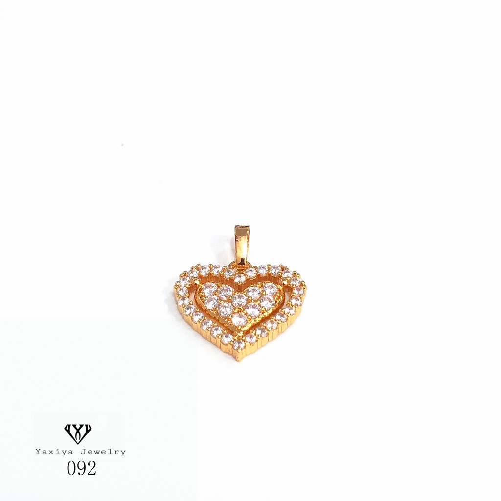 

Liontin Emas Love Permata Perhiasan Lapis Emas 18K Yaxiya Jewelry 092