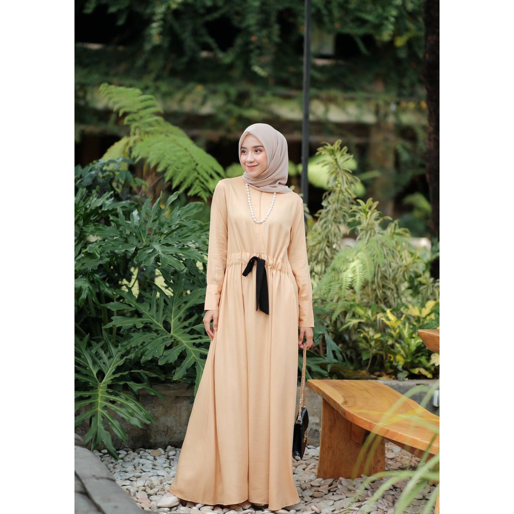 RANIA DRESS - GAMIS SYARI TALI SERUT (BISA COD)