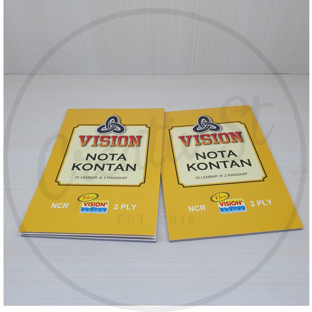

VISION Nota Ncr 2 Ply Kecil A6 15 Cm X 10 Cm