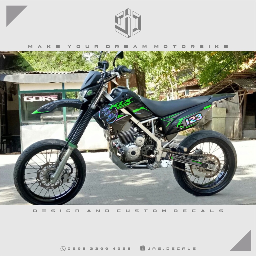 decal klx old - decal kawasaki klx 150sl