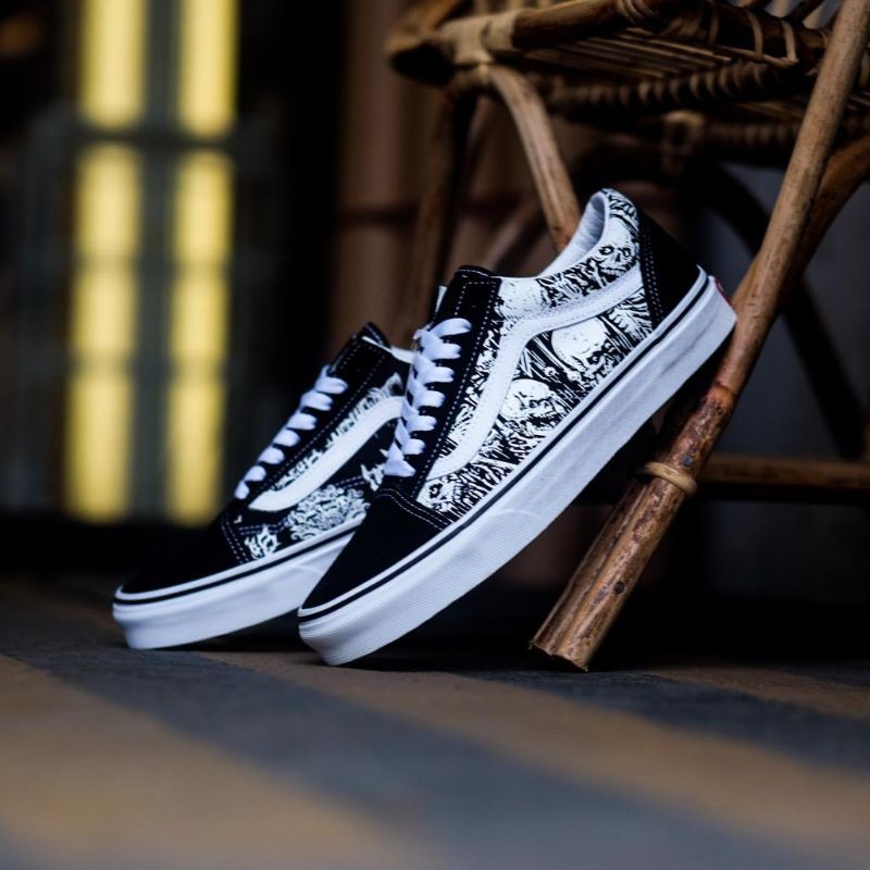 Vans Oldskool Forgotten Bones Black White BNIB