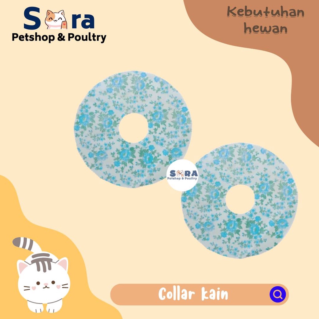 COLLAR KAIN CORONG LEHER KUCING ANJING
