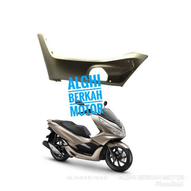 Cover L Floor Kiri Gold PCX 150 lokal original honda 64432-K97-T00ZX