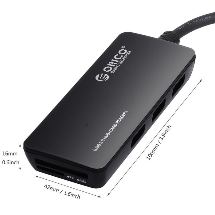 ORICO H3TS-U3 USB 3.0 USB Hub 3Port with Card Reader