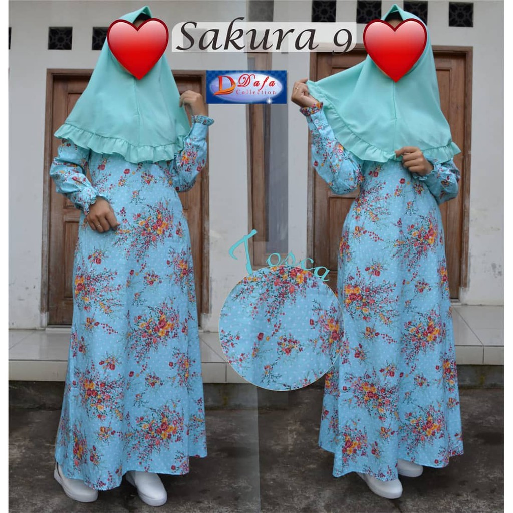 [Athaya Shop] Diskon Gamis Katun Sakura Dress