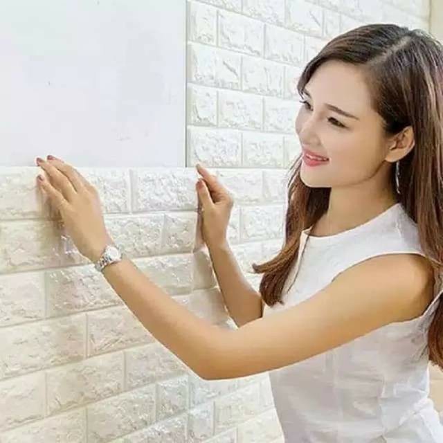 WALLPAPER BATA DINDING MURAH WALLPAPER DINDING PEREKAT 3D FOAM 2MM, 3MM,5MM DAN WARNA