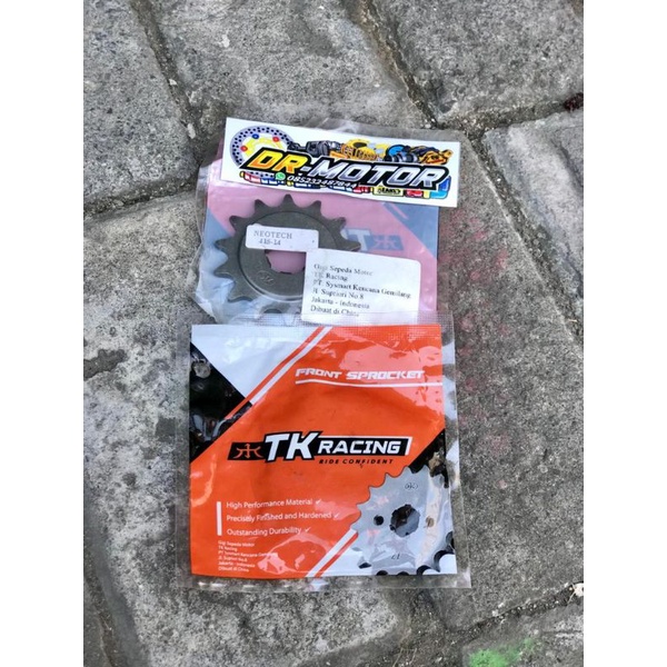 Gear Depan honda TK racing type 415 ukuran 14 15 16 17 Gir depan PNP CB GL MP TIGER honda lainnya