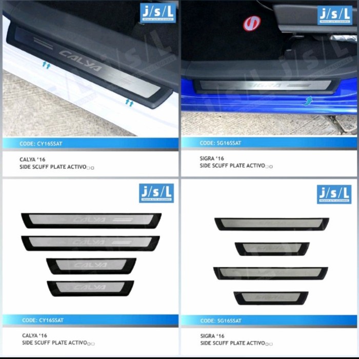 PAKET CALYA SIGRA 2016 2021 SILLPLATE SILL PLATE SAMPING INJAKAN PINTU - SIGRA