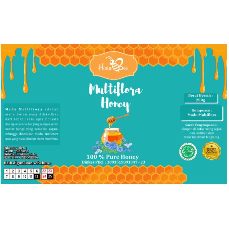 

100% ORIGINAL MADU MULTIFLORA