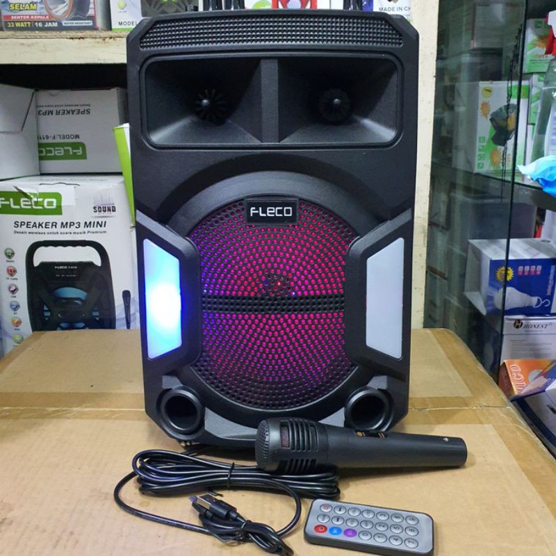 Speaker Bluetooth Fleco F 828 + Bonus Mic