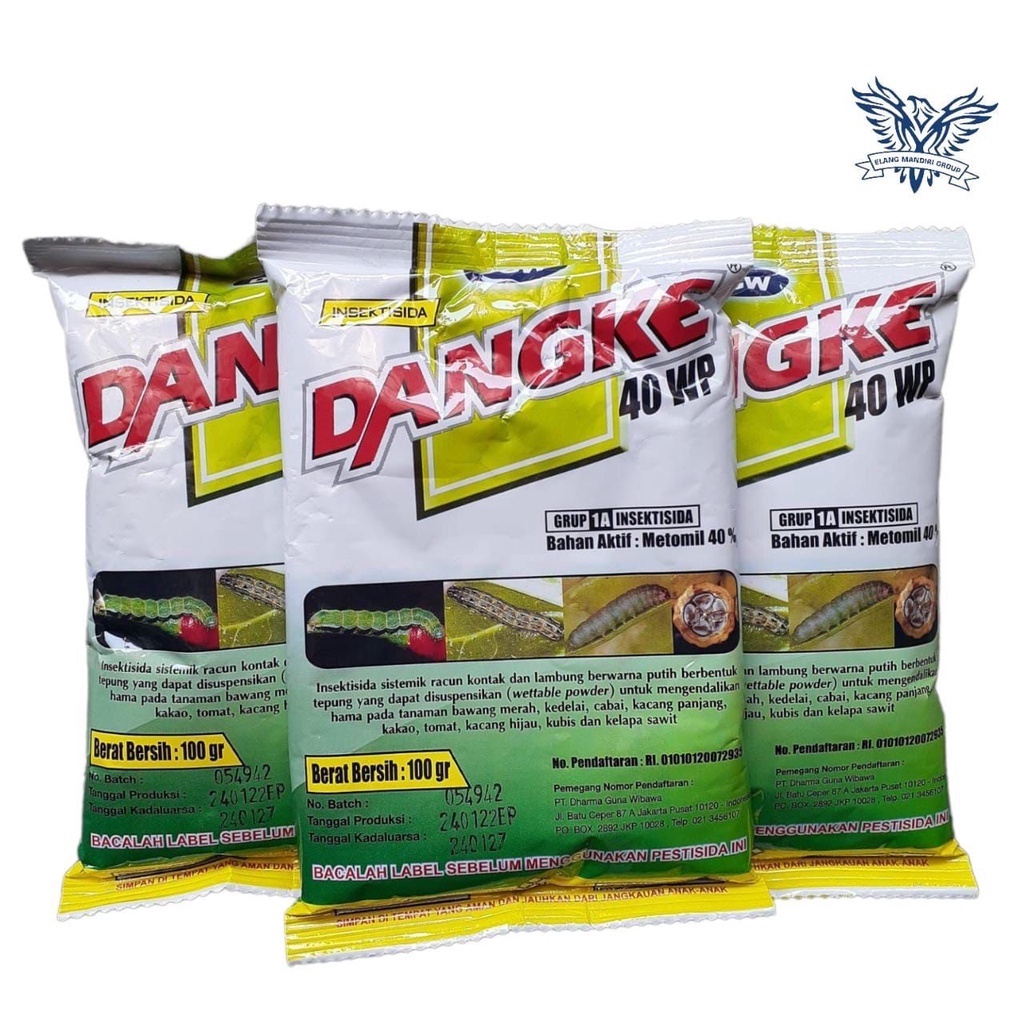 Dangke 100gr Insektisida Metomil 40% Basmi Ulat Grayak Belalang Kutu putih DGW Dupont Lannate Bestho