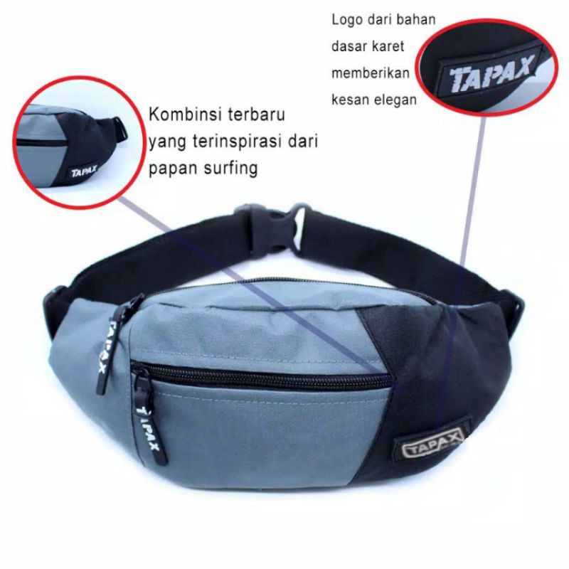 Waistbag Men Bag Coach Pouchbag Distro Kanvas Awet F4U4 Kekinian Terbaik New Arrival Model Terbaru K