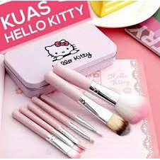 KUAS SET Brush Kaleng Set isi 7 Pcs Make Up ORI