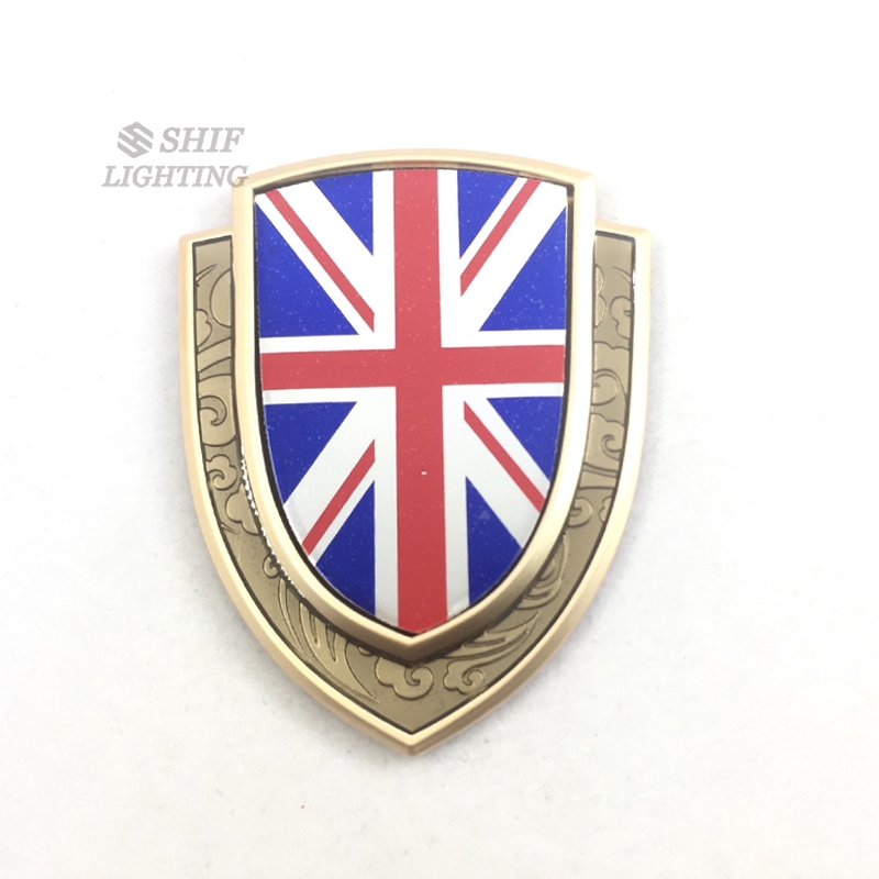 1Pc Stiker Emblem / Badge Motif Bendera Amerika Bahan Metal untuk Dekorasi Mobil