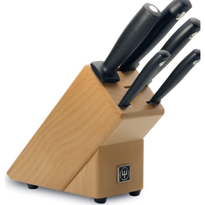 Wusthof Silverpoint 5 pcs Knife Block set / pisau wusthof set masih banyak