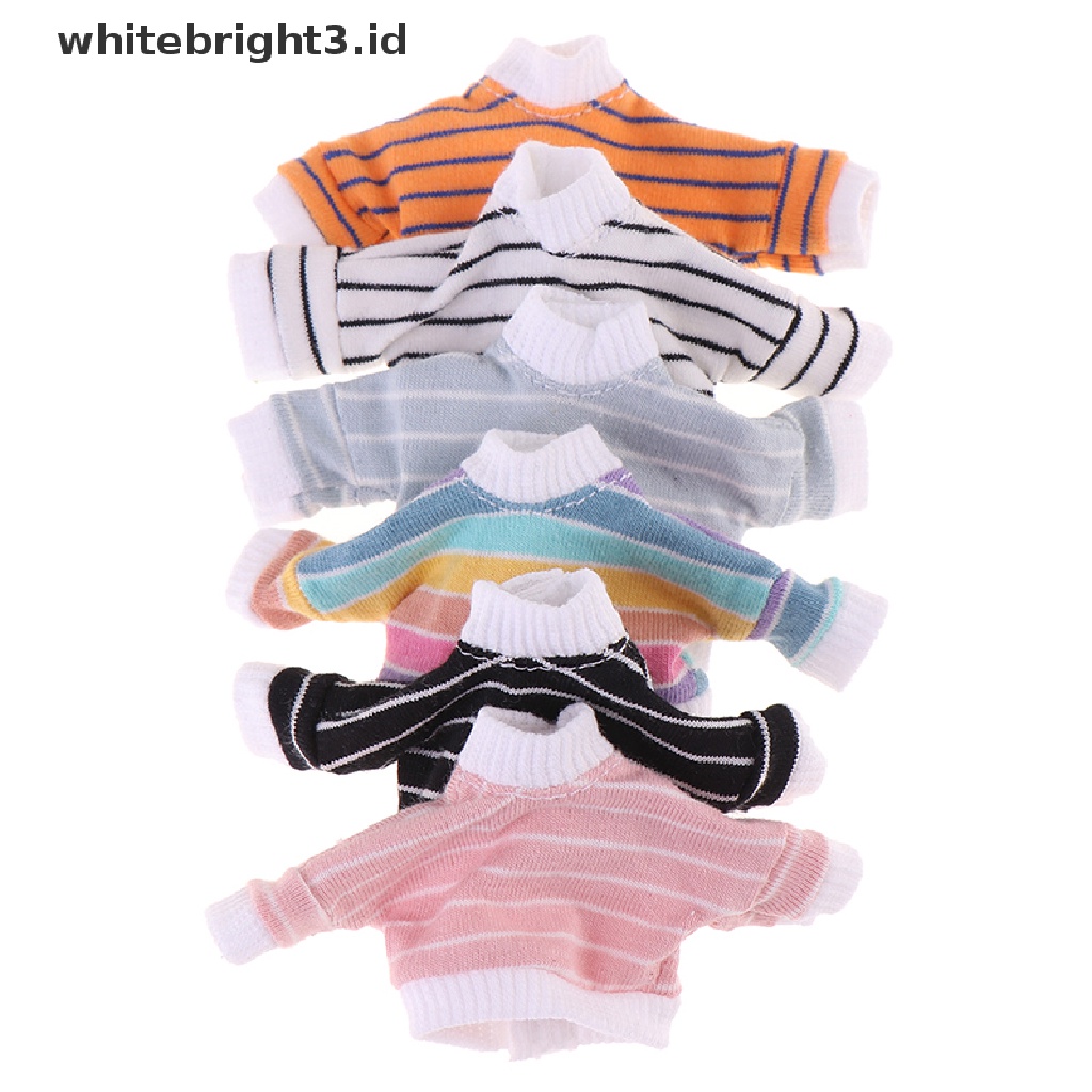 (whitebright3.id) Mainan Sweater Rajut Lengan Panjang Untuk Aksesoris Rumah Boneka 1 / 12