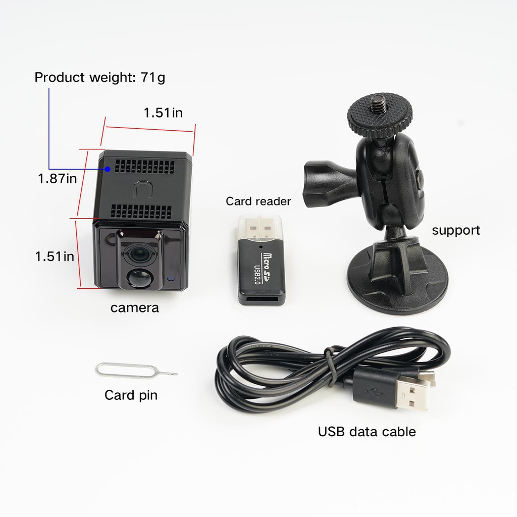 KAMERA KECIL TERSEMBUNYI CAMERA CCTV WIFI PENGINTAI MINI HD SPY CAM HIDDEN IP CAMERA PENGINTIP JS68