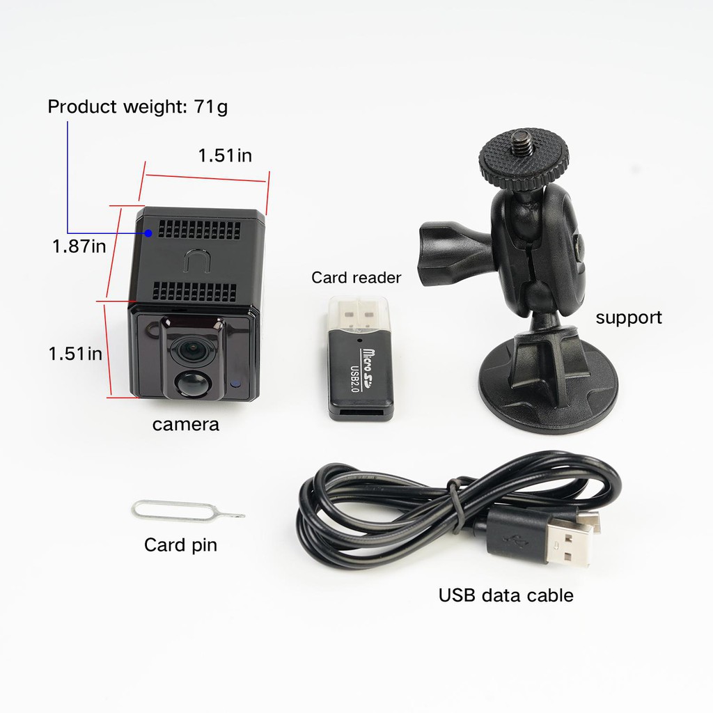 KAMERA PENGINTAI MINI TERSEMBUNYI CAMERA CCTV KECIL MINI SPY IP CAM HIDDEN CAMERA PENGINTIP HD JS68