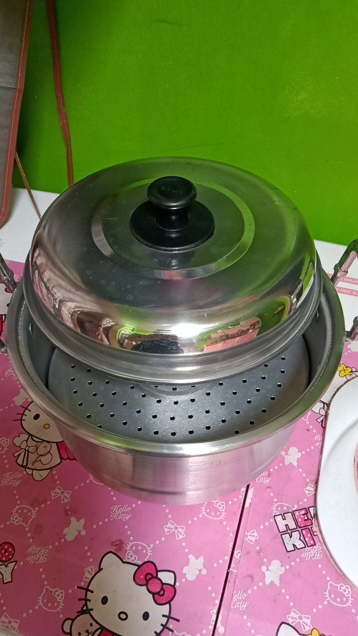 Maspion Alu Dandang Ekonomi Kukusan / Steamer / Langseng / Panci Kukus + Sarangan + Tutup 20 Cm
