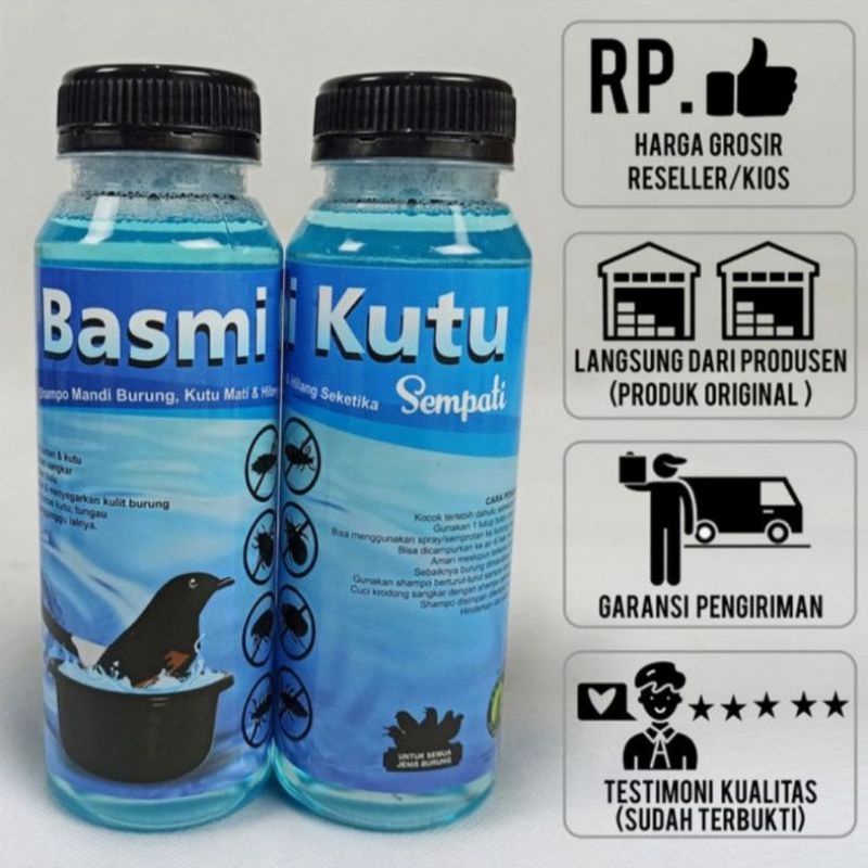 Shampo Burung Anti Kutu Merk Sempati 250ML