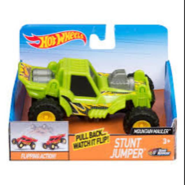 Hot Wheels Stunt Jumper HotWheels pull back and flip bisa loncat