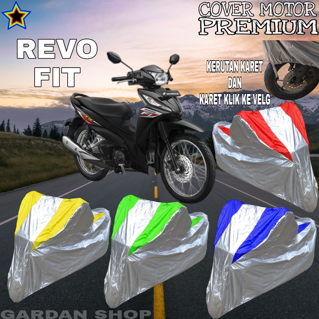 Sarung Motor REVO FIT Silver KOMBINASI Body Cover Revo  Fit PREMIUM