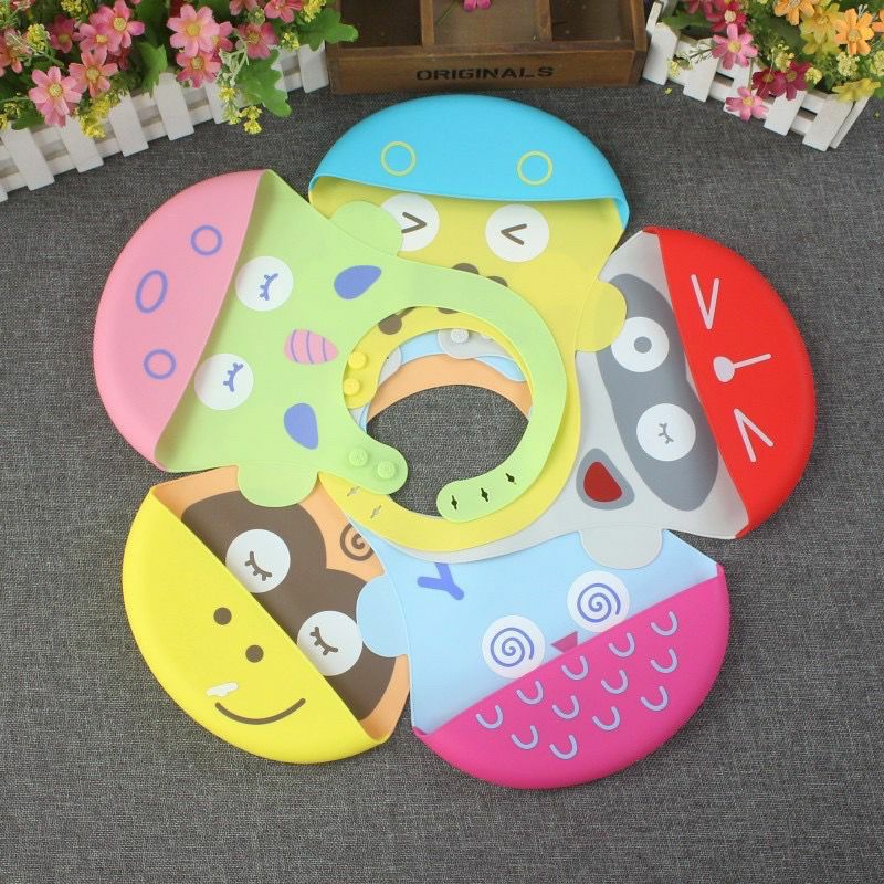 SLABER BABY BIB / Celemek Makan Bayi / Baby Bib Slaber / Bib Baby Burb Bahan Tebal Tatakan Iler Silicone silicon Motif