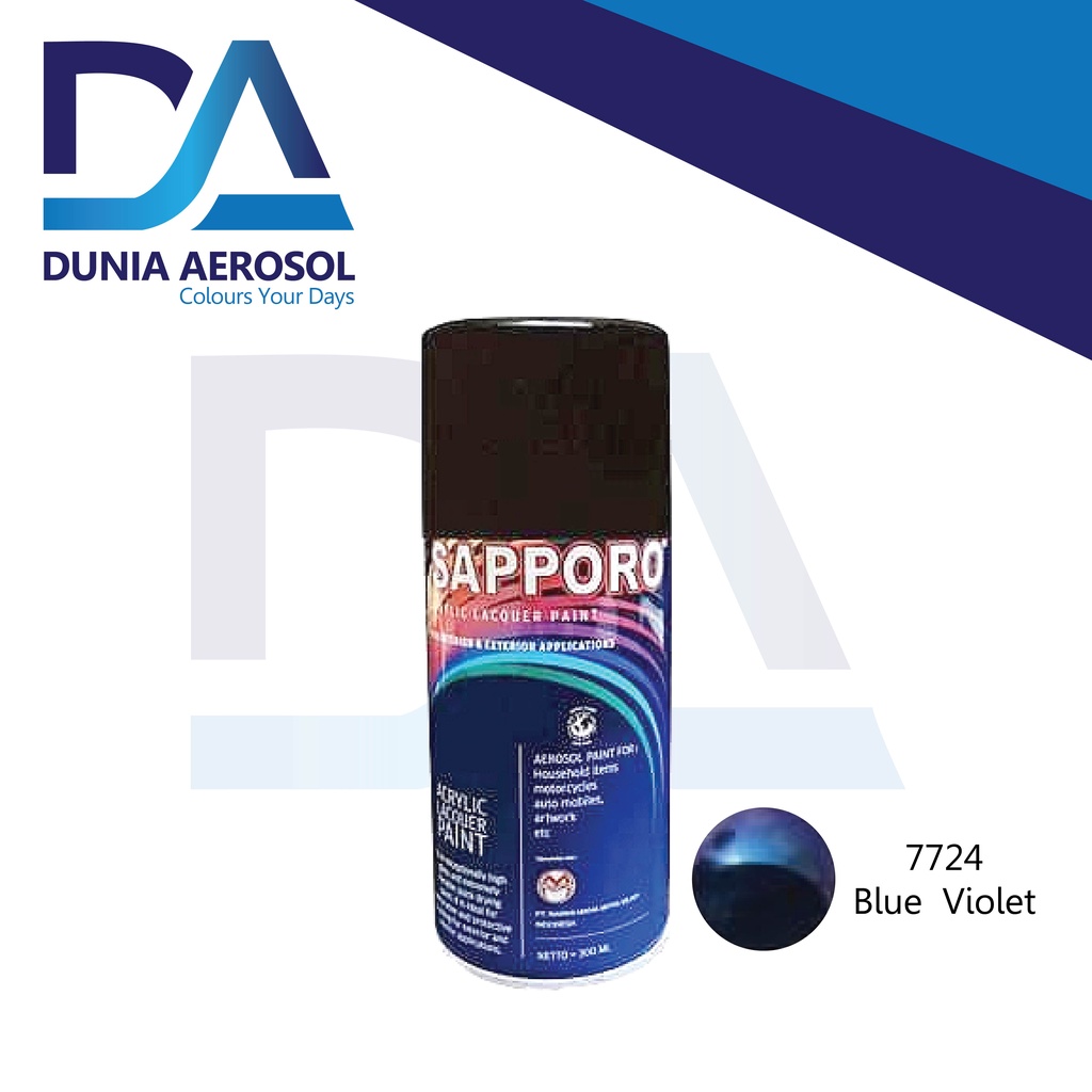 Sapporo Spray Blue Violet 7724 Cat Semprot