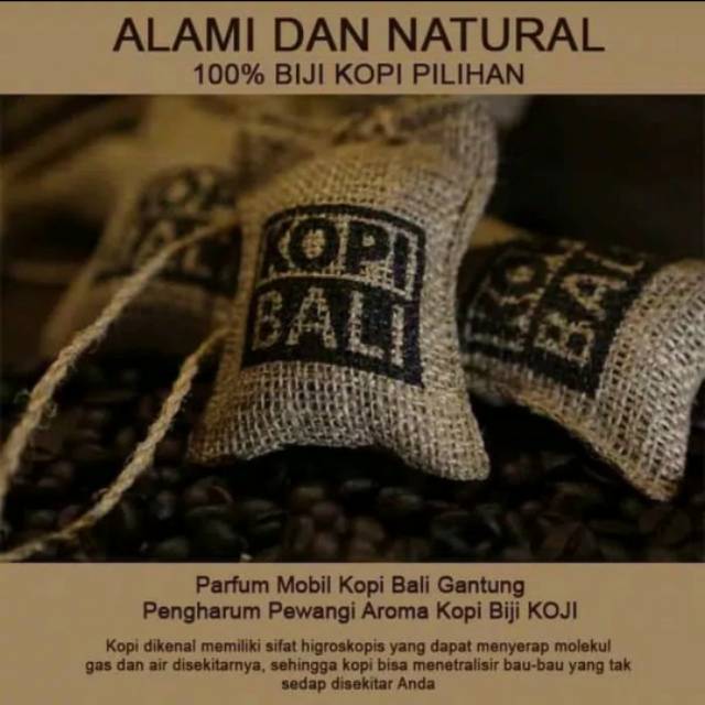 Pewangi aroma kopi bali  KOJI - Parfum Mobil Pewangi Ruangan Aroma Kopi Bali