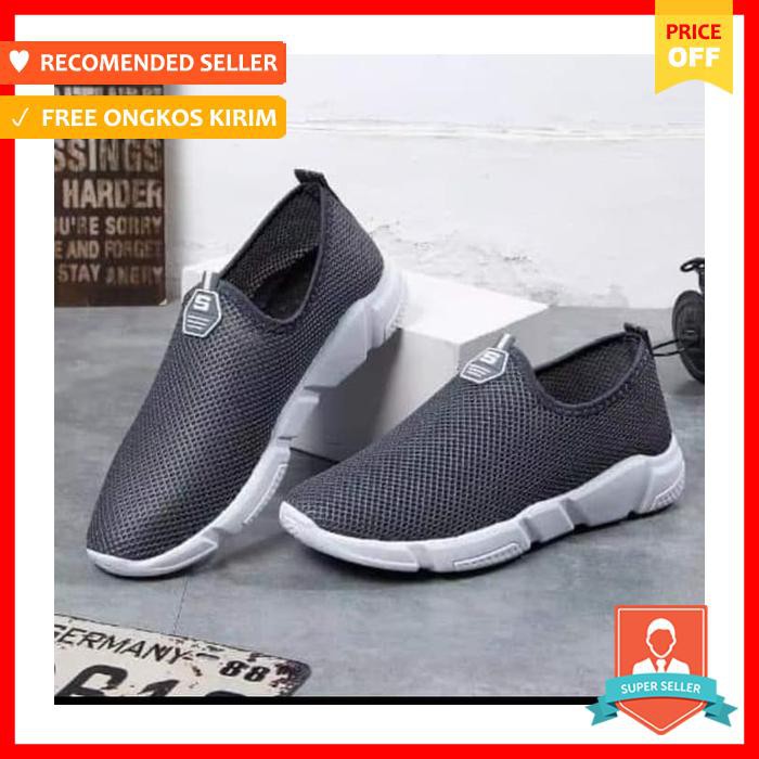 Hd Sepatu Wanita Slip On New Arrival Warna Abu Ungu Merah