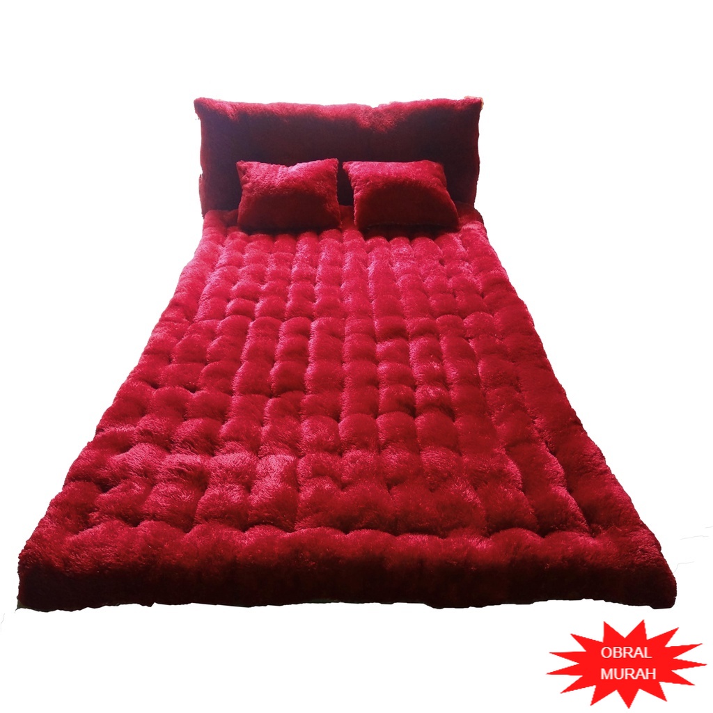 ABIMSTORID MURAH terbaru Kasur Lantai Jumbo 200x180x15 cm bantal 2 ONGKIR harga grosir / bulu / lemb