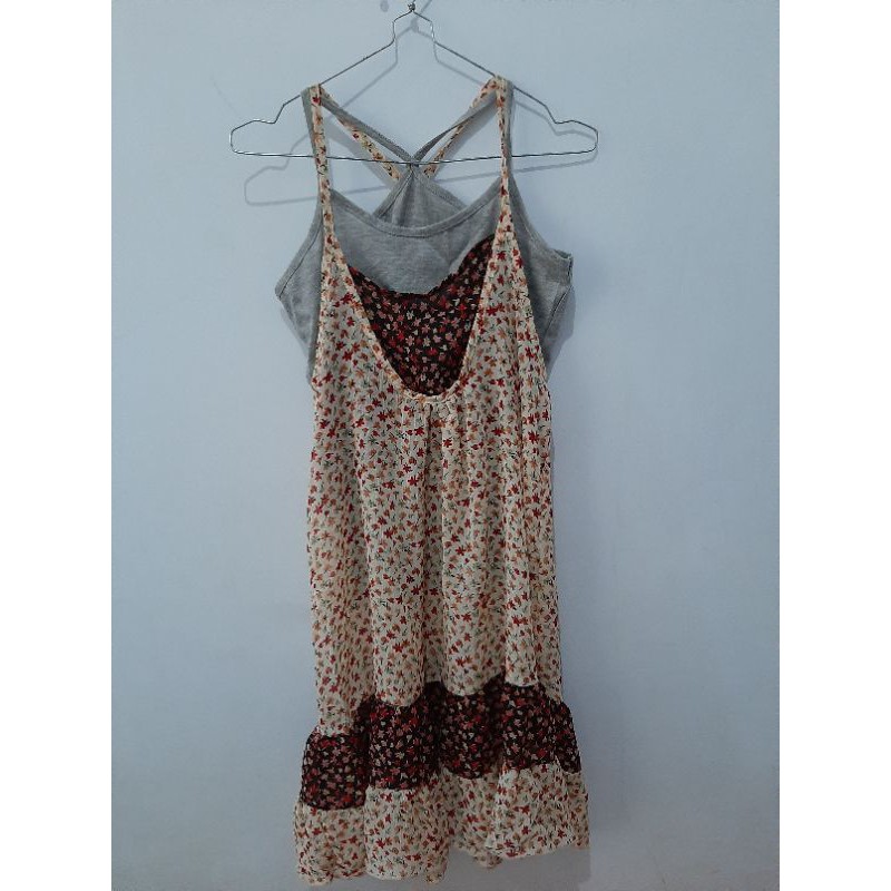 Mini Dress Chiffon Floral