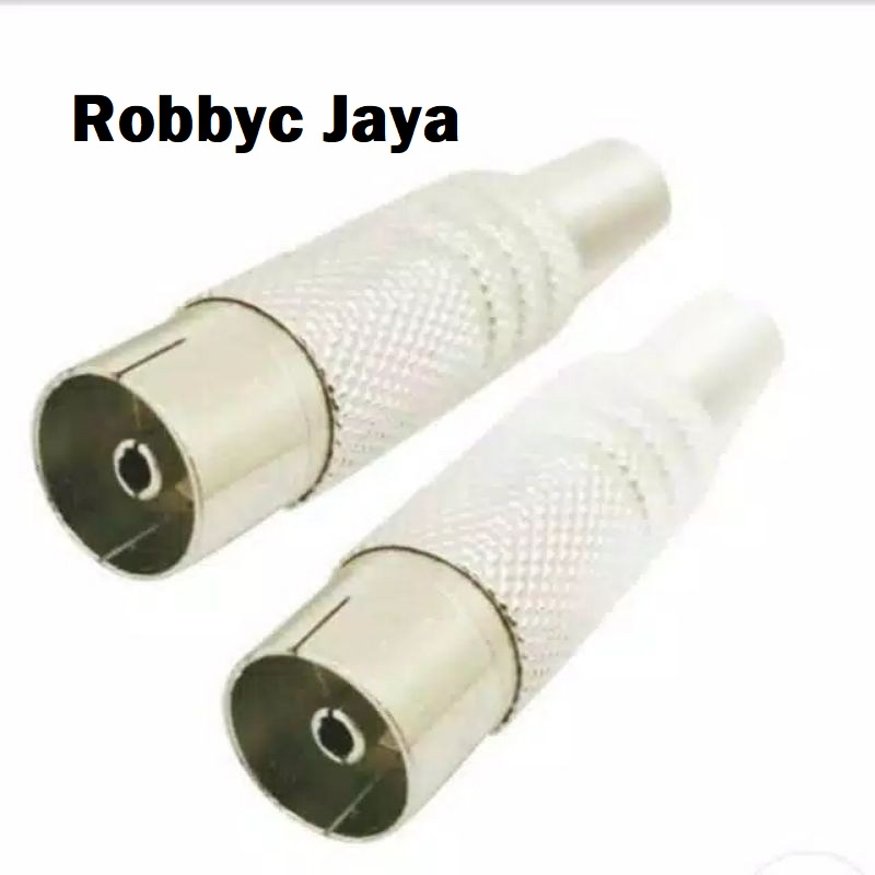 Jek Antena TV Female besi / Jek TV cewek / colokan antena