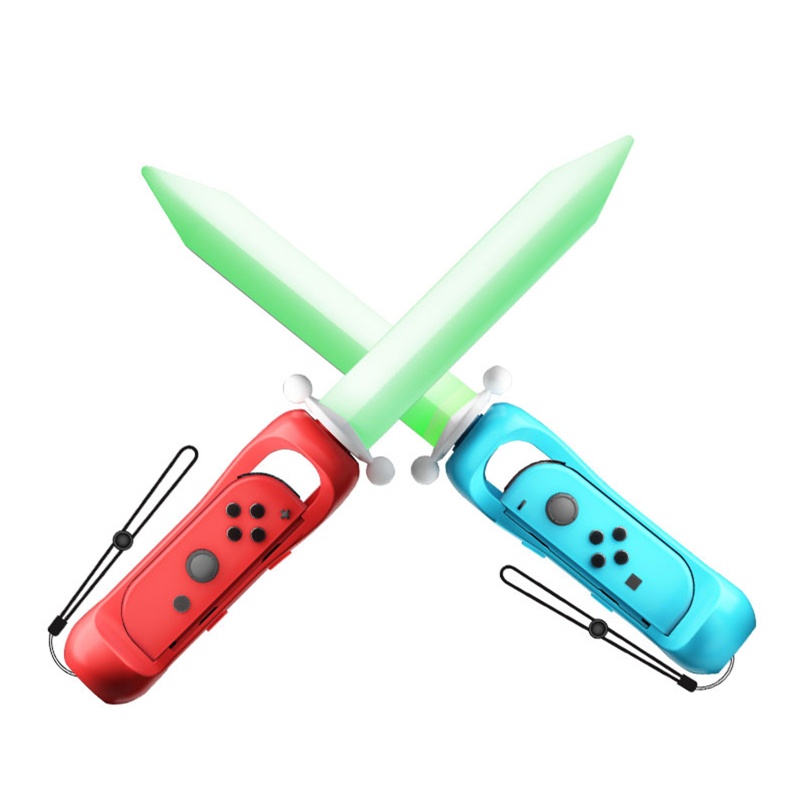 Btsg Glow Sword Untuk Switch OLED Sword Controller Holder Game Grip Glowing Pedang Game