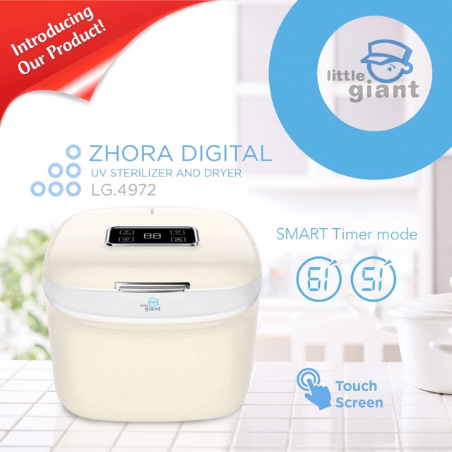 LG 4972 Little Giant Zhora Digital UV Sterilizer &amp; Dryer