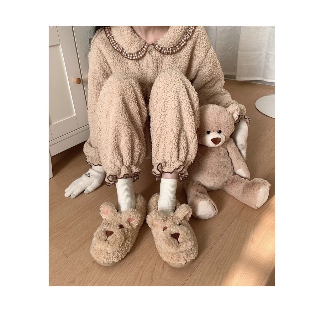 SANDAL RUMAH BERUANG TEDDY BEAR SEPATU KAMAR