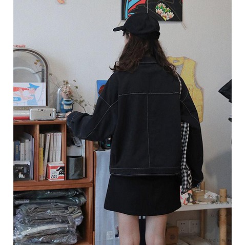 JAKET CASUAL TANGAN PANJANG SAKU DEPAN APE.STORE/JAKET UNISEX-2