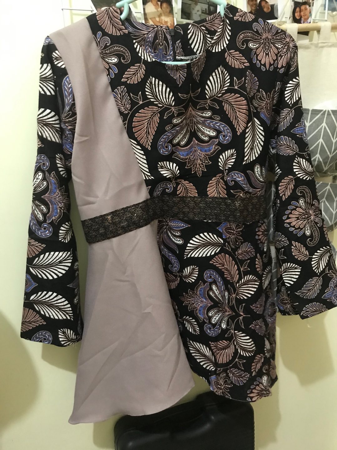 Tey-17 Batik Wanita Asj Sa Hrb026 Kenongo Kemeja Tosca Pendek