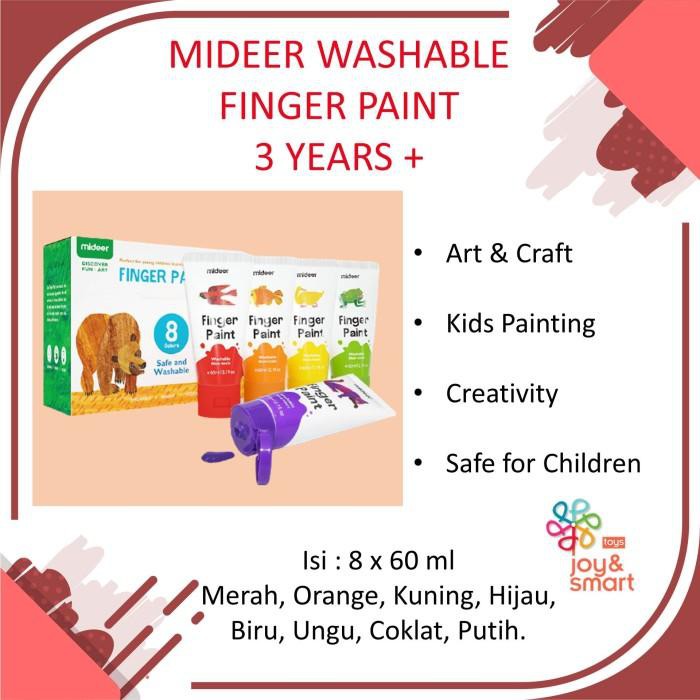 

Joy Smart Toys Mideer Eric Carle Washable Finger Paint 8 Ct Art Craft Murah Meriah Ready